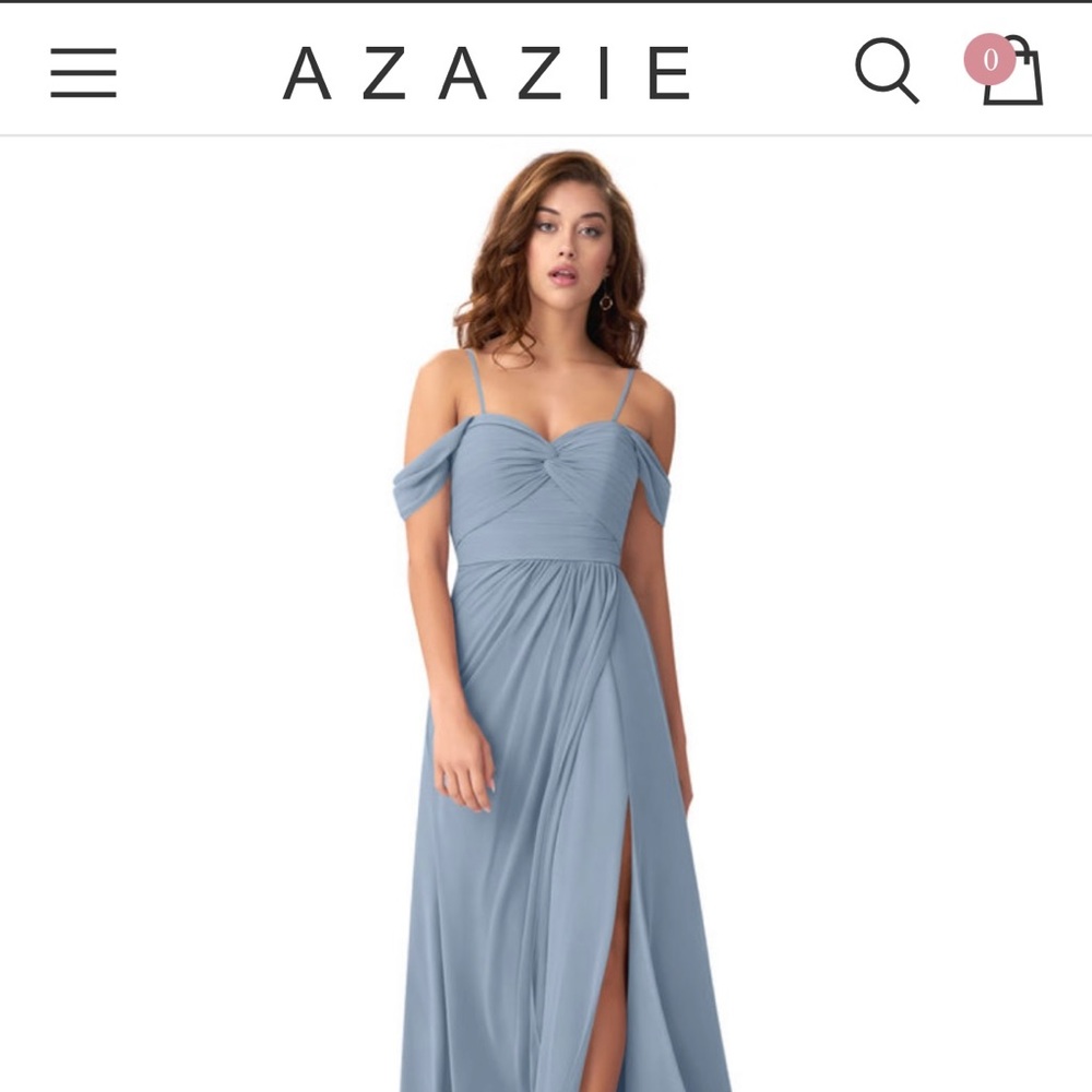 Azazie Millie Dress - Dusty Blue